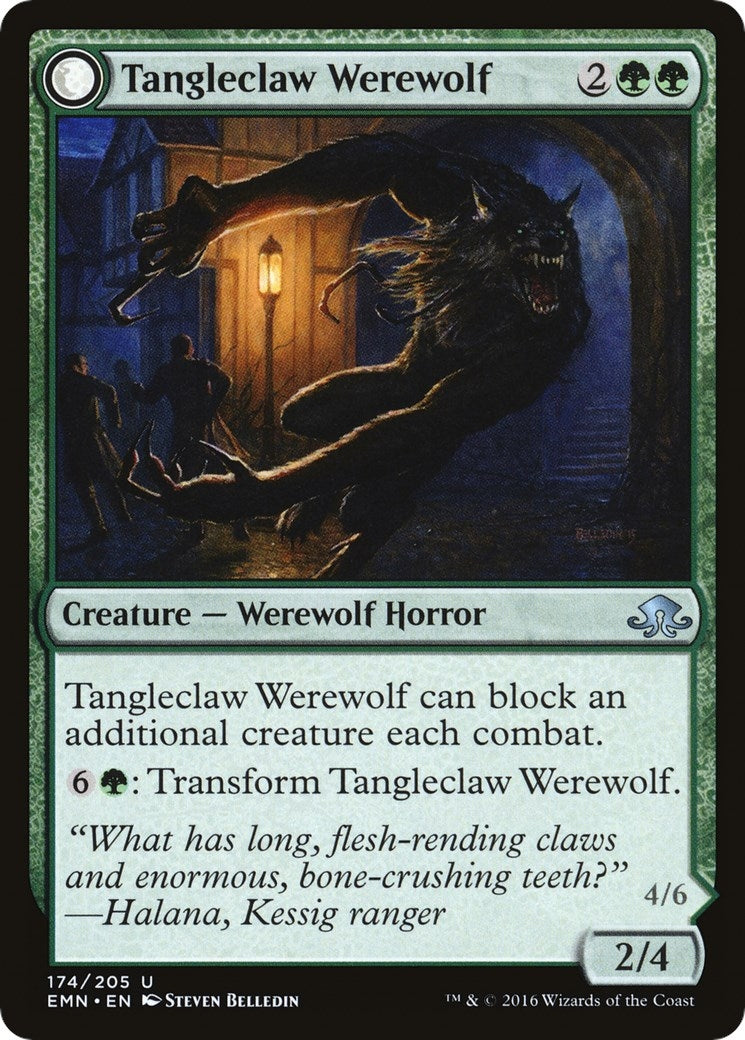 Tangleclaw Werewolf (174) [EMN] - MTG Single