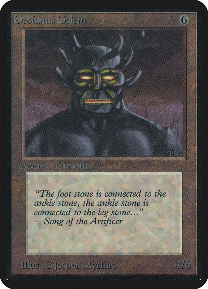 Obsianus Golem [LEA] - MTG Single