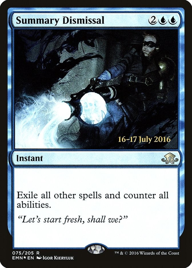 Summary Dismissal (75) [PRE] - MTG Single