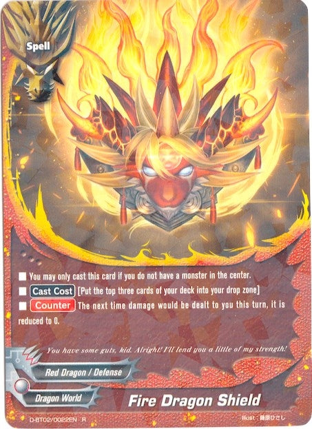 Fire Dragon Shield (20022) [D-BT02] - Future Card BuddyFight Single