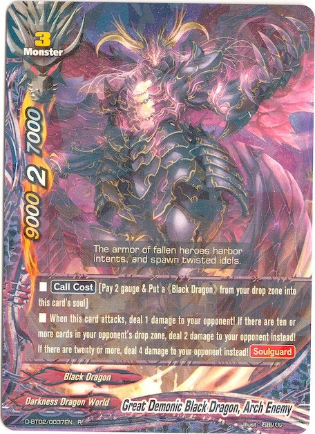 Great Demonic Black Dragon Arch Enemy (20037) [D-BT02] - Future Card BuddyFight Single