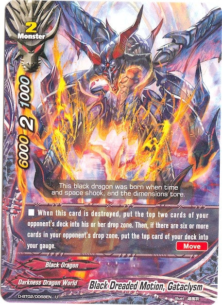 Black Dreaded Motion Gataclysm (20068) [D-BT02] - Future Card BuddyFight Single