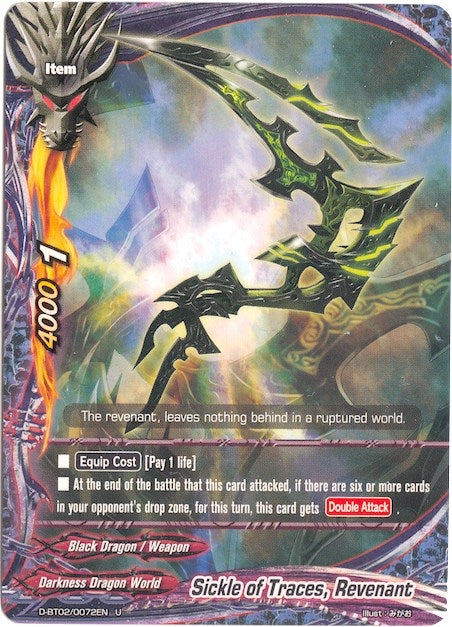 Sickle of Traces Revenant (20072) [D-BT02] - Future Card BuddyFight Single