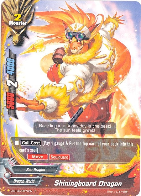 Shiningboard Dragon (20074) [D-BT02] - Future Card BuddyFight Single