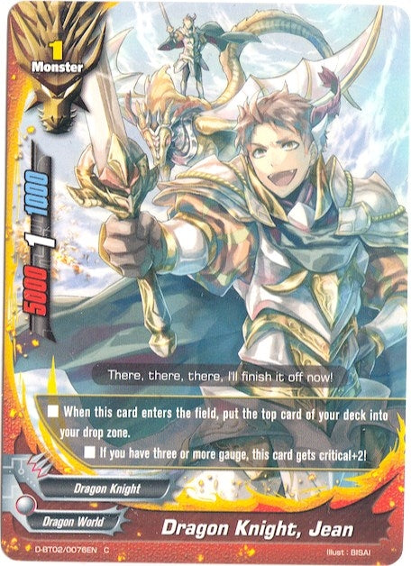 Dragon Knight Jean (20076) [D-BT02] - Future Card BuddyFight Single