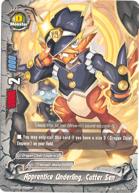 Apprentice Underling Cutter Sen (20098) [D-BT02] - Future Card BuddyFight Single