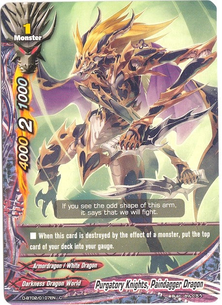 Purgatory Knights Paindagger Dragon (20107) [D-BT02] - Future Card BuddyFight Single