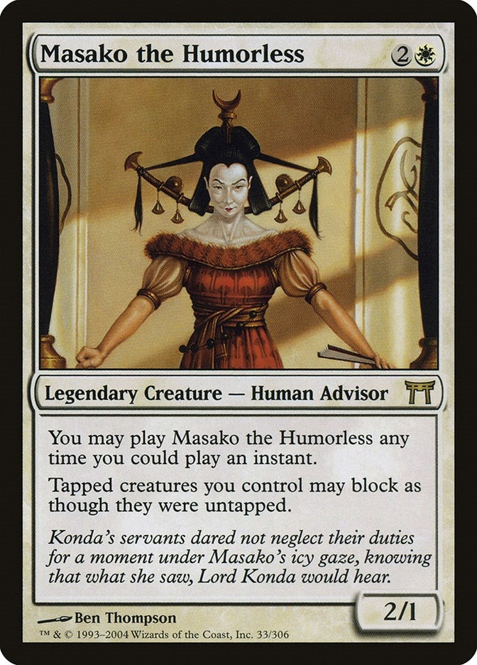 Masako the Humorless (33) [CHK] - MTG Single