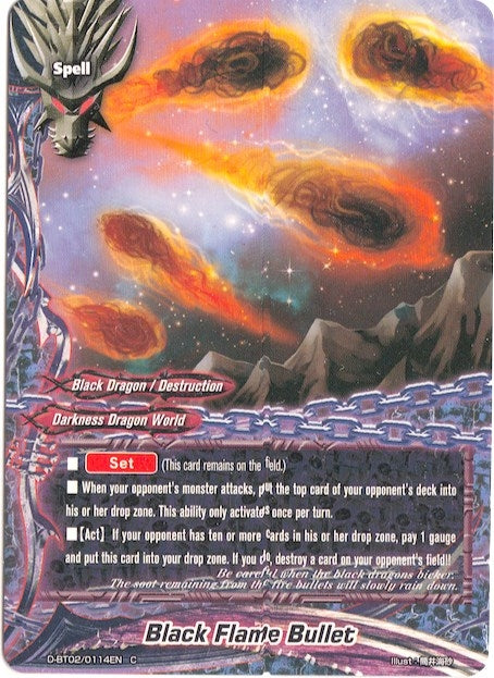 Black Flame Bullet (20114) [D-BT02] - Future Card BuddyFight Single