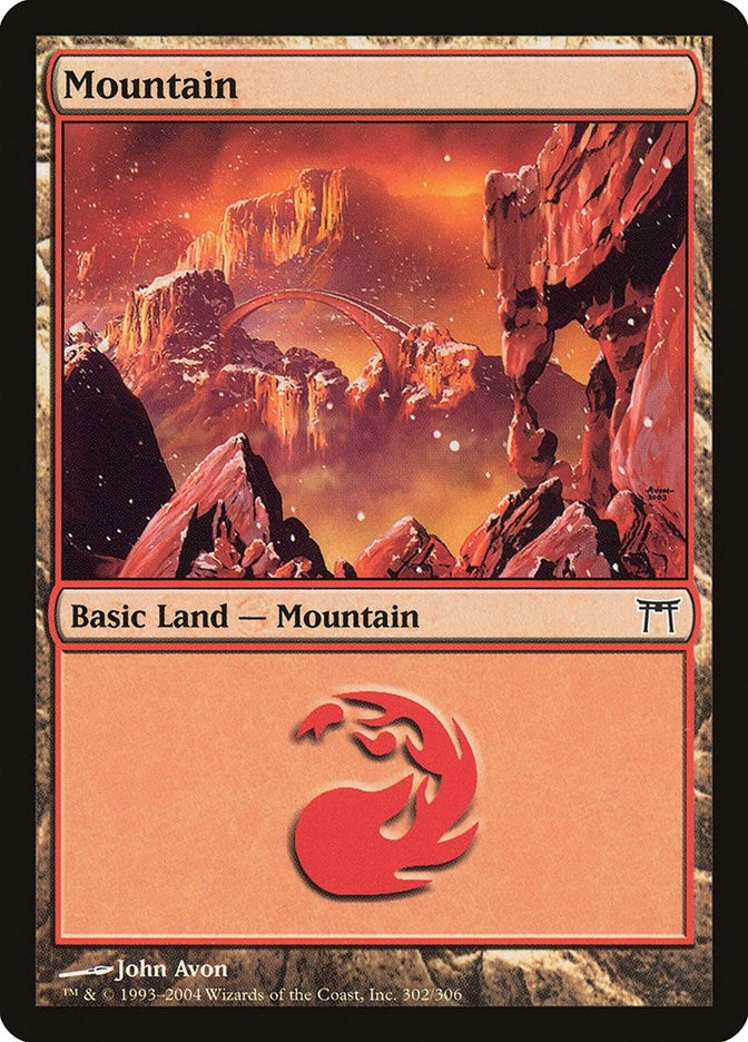 Mountain (302) (302) [CHK] - MTG Single