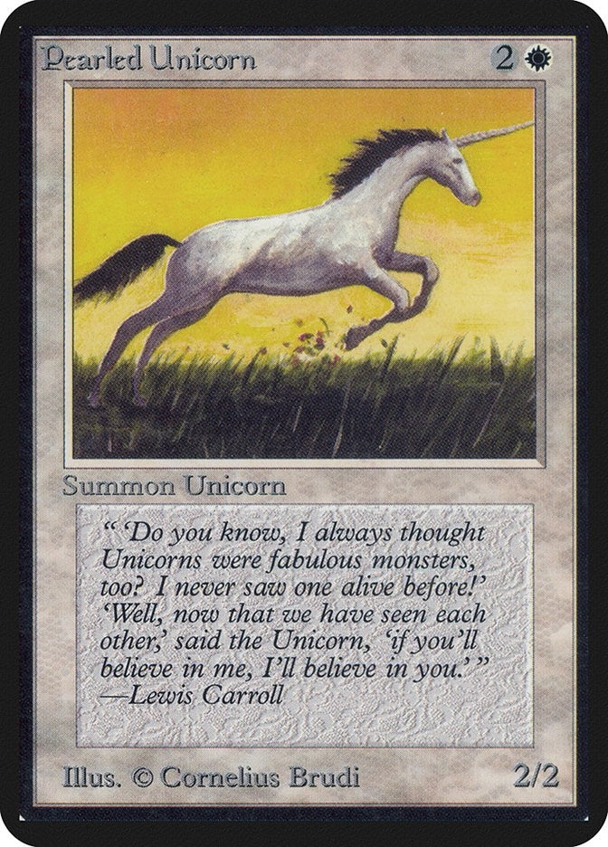Pearled Unicorn [LEA] - MTG Single