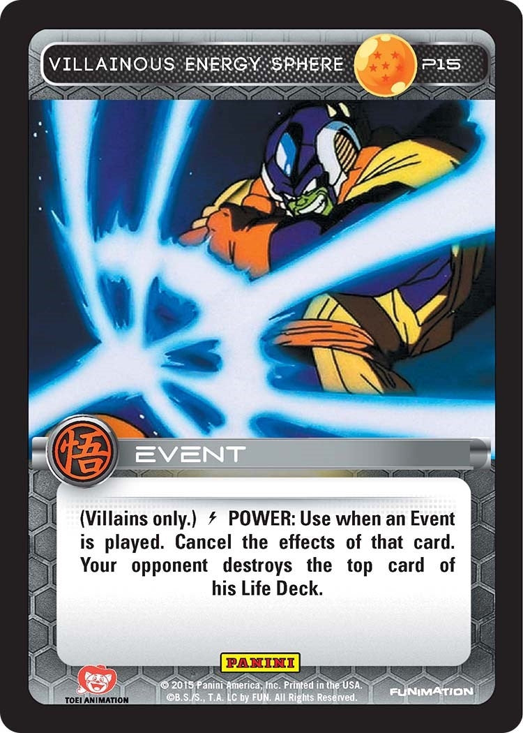 Villainous Energy Sphere (Movie Collection) (15) [PRO] - Dragon Ball Z TCG Single
