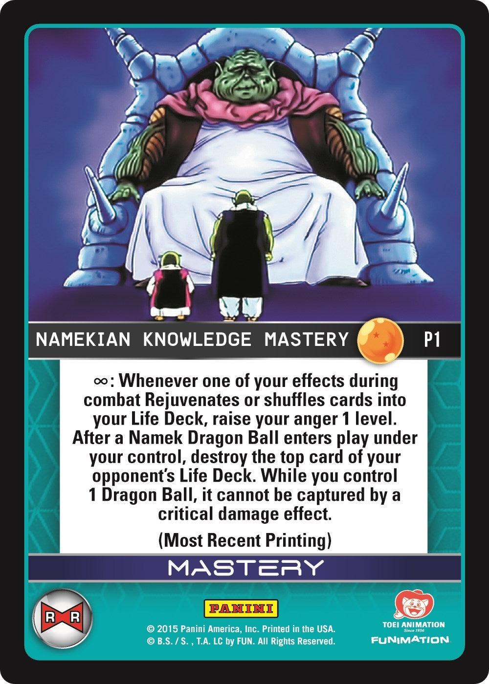 Namekian Knowledge Mastery (Evolution) (1) [PRO] - Dragon Ball Z TCG Single