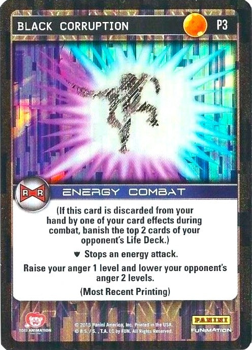 Black Corruption (Evolution) (3) [PRO] - Dragon Ball Z TCG Single
