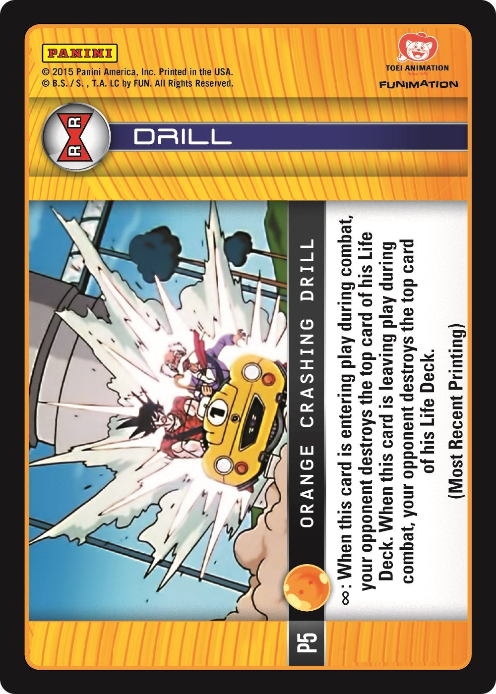 Orange Crashing Drill (Evolution) (5) [PRO] - Dragon Ball Z TCG Single