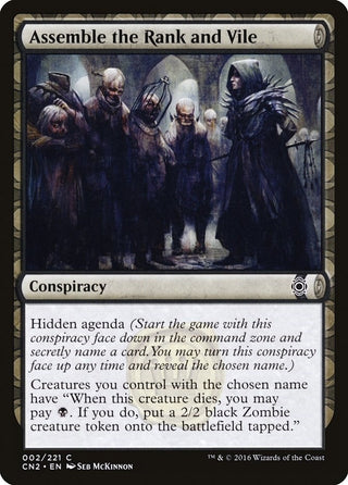 Assemble the Rank and Vile (2) [CN2] - MTG Single