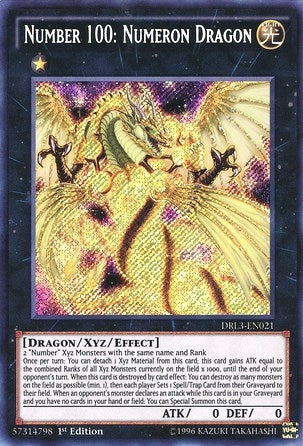 Number 100: Numeron Dragon (3021) (DRL3) - YuGiOh Single