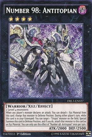 Number 98: Antitopian (3027) (DRL3) - YuGiOh Single
