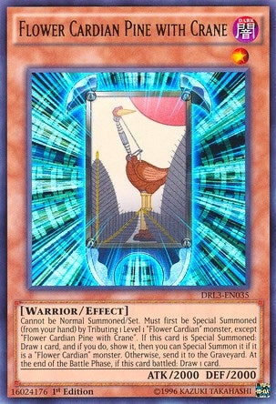 Flower Cardian Pine with Crane (3035) (DRL3) - YuGiOh Single