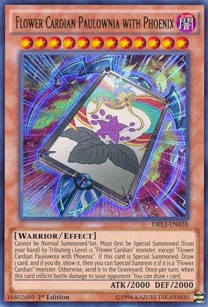 Flower Cardian Paulownia with Phoenix (3038) (DRL3) - YuGiOh Single