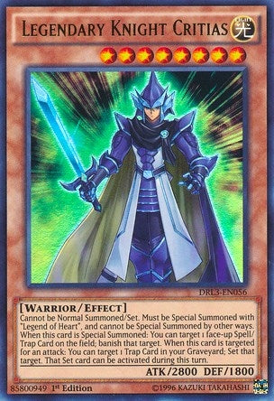 Legendary Knight Critias (3056) (DRL3) - YuGiOh Single