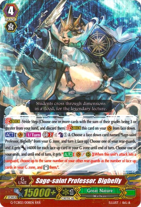 Sage-saint Professor Bigbelly (2008) [G-TCB02] - Cardfight Vanguard Single