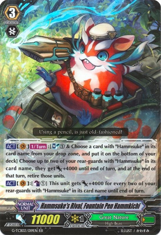 Hammsuke’s Rival Fountain Pen Hammkichi (2019) [G-TCB02] - Cardfight Vanguard Single