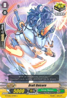 Draft Unicorn (2072) [G-TCB02] - Cardfight Vanguard Single