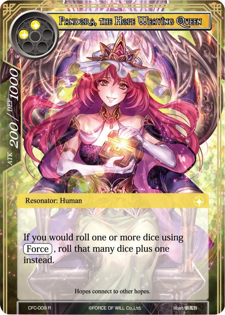 Pandora the Hope Weaving Queen (Textured Foil) (9) [CFC] - Force of Will Single