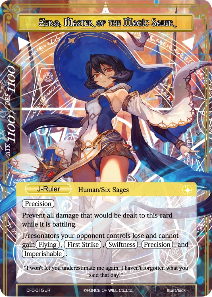 Zero Six Sage of Light // Zero Master of the Magic Saber (Textured Foil) (15) [CFC] - Force of Will Single