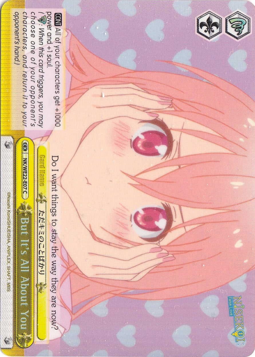 But It’s All About You (Parallel Foil) (2207) [NK/WE22] - Weiss Schwarz Single