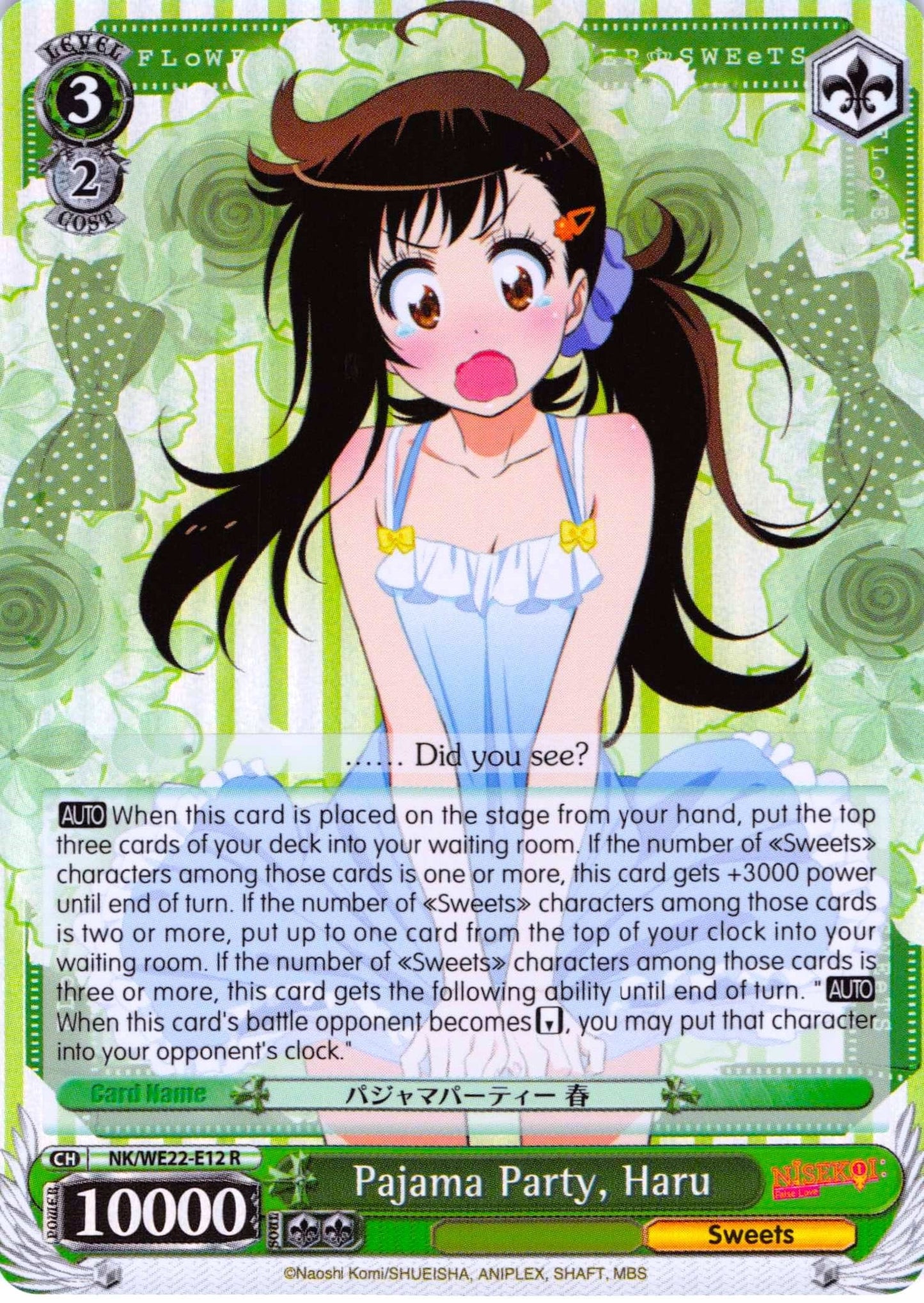 Pajama Party Haru (Parallel Foil) (2212) [NK/WE22] - Weiss Schwarz Single