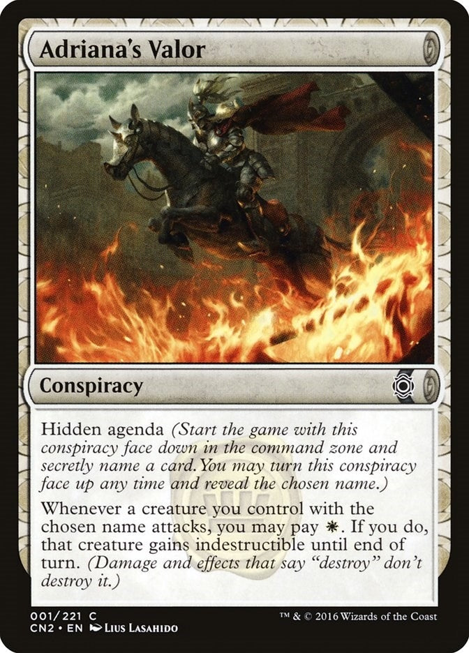 Adriana’s Valor (1) [CN2] - MTG Single
