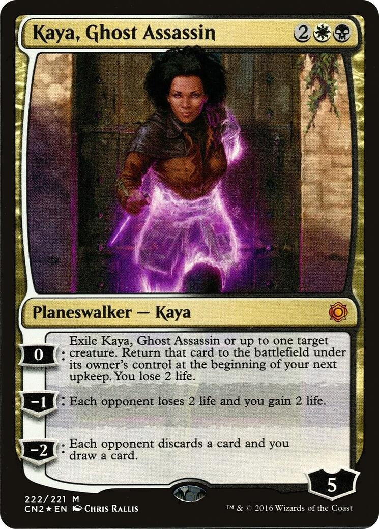 Kaya Ghost Assassin (Alternate Art Foil) (222) [CN2] - MTG Single