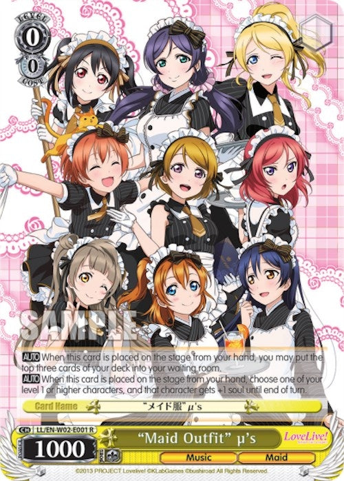 ’Maid Outfit’ u’s (2001) [LL/EN-W02] - Weiss Schwarz Single