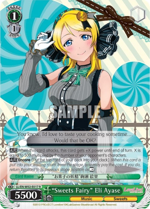 ’Sweets Fairy’ Eli Ayase (2017) [LL/EN-W02] - Weiss Schwarz Single