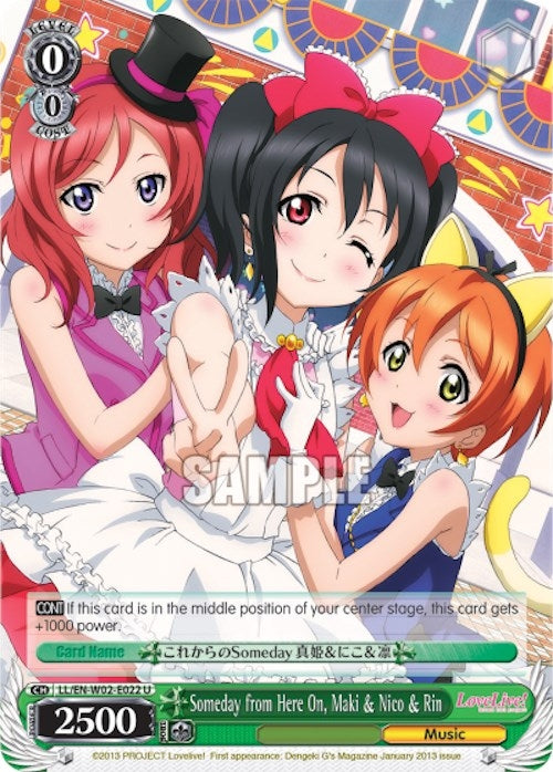 Someday from Here On Maki & Nico & Rin (2022) [LL/EN-W02] - Weiss Schwarz Single