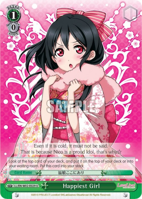 Happiest Girl (2029) [LL/EN-W02] - Weiss Schwarz Single
