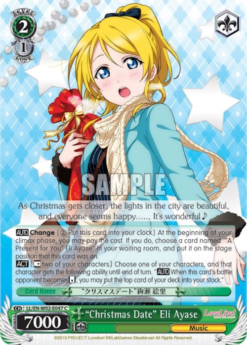 ’Christmas Date’ Eli Ayase (2047) [LL/EN-W02] - Weiss Schwarz Single