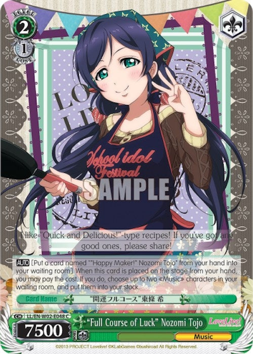 ’Full Course of Luck’ Nozomi Tojo (2048) [LL/EN-W02] - Weiss Schwarz Single
