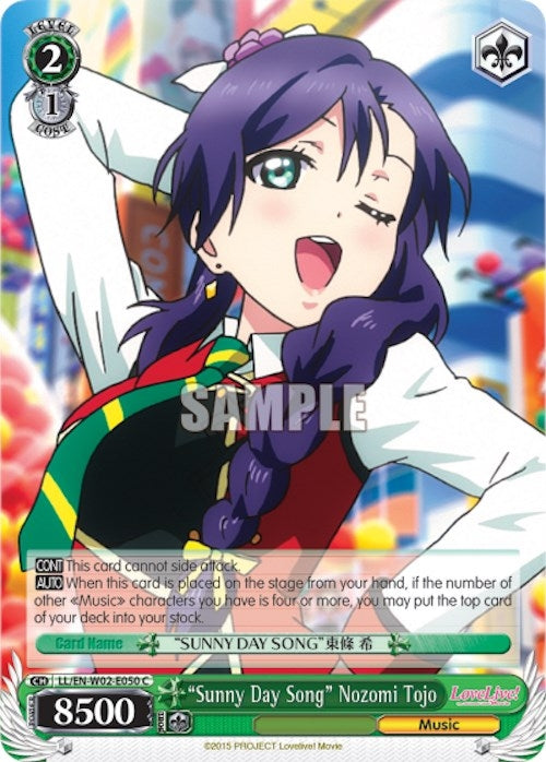 ’Sunny Day Song’ Nozomi Tojo (2050) [LL/EN-W02] - Weiss Schwarz Single
