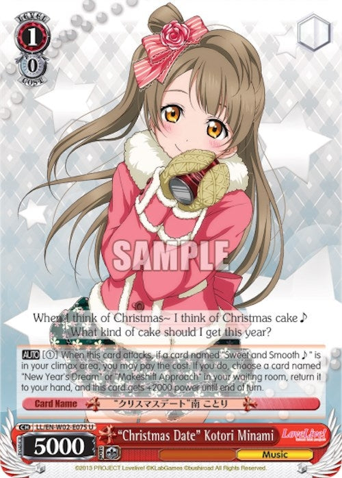 ’Christmas Date’ Kotori Minami (2075) [LL/EN-W02] - Weiss Schwarz Single