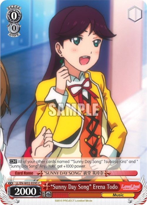 ’Sunny Day Song’ Erena Todo (2095) [LL/EN-W02] - Weiss Schwarz Single