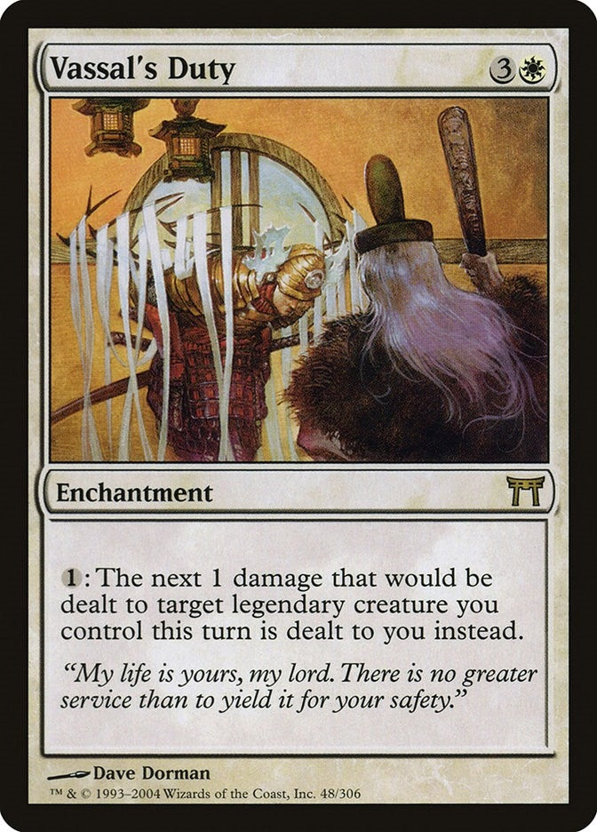 Vassal’s Duty (48) [CHK] - MTG Single