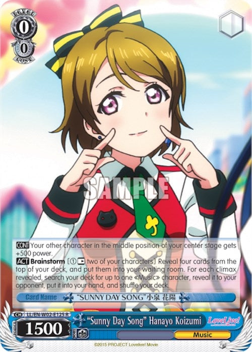 ’Sunny Day Song’ Hanayo Koizumi (2125) [LL/EN-W02] - Weiss Schwarz Single