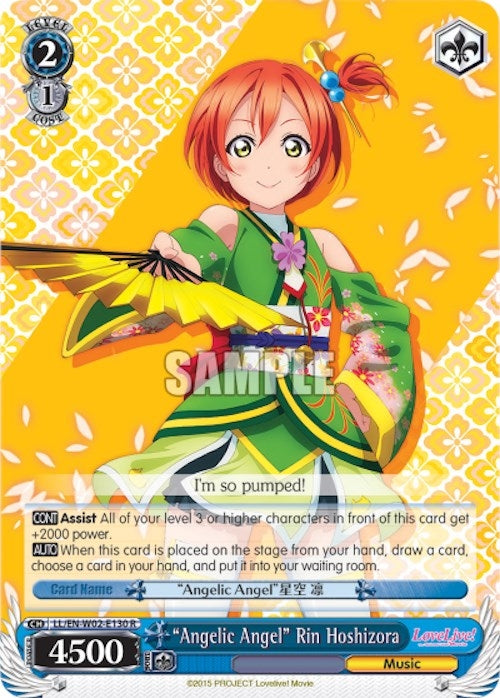 ’Angelic Angel’ Rin Hoshizora (2130) [LL/EN-W02] - Weiss Schwarz Single