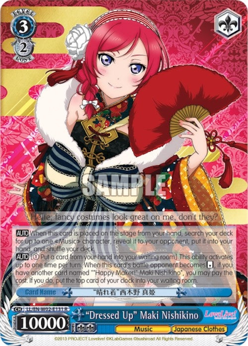 ’Dressed Up’ Maki Nishikino (2131) [LL/EN-W02] - Weiss Schwarz Single
