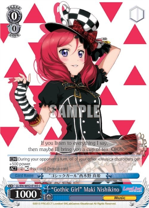 ’Gothic Girl’ Maki Nishikino (2145) [LL/EN-W02] - Weiss Schwarz Single