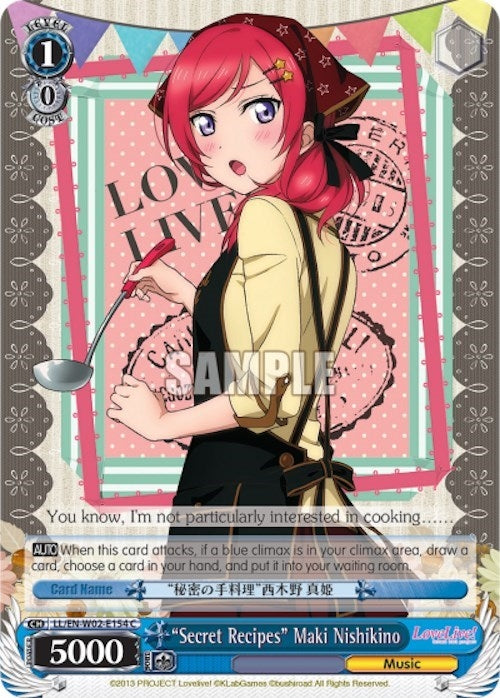 ’Secret Recipes’ Maki Nishikino (2154) [LL/EN-W02] - Weiss Schwarz Single