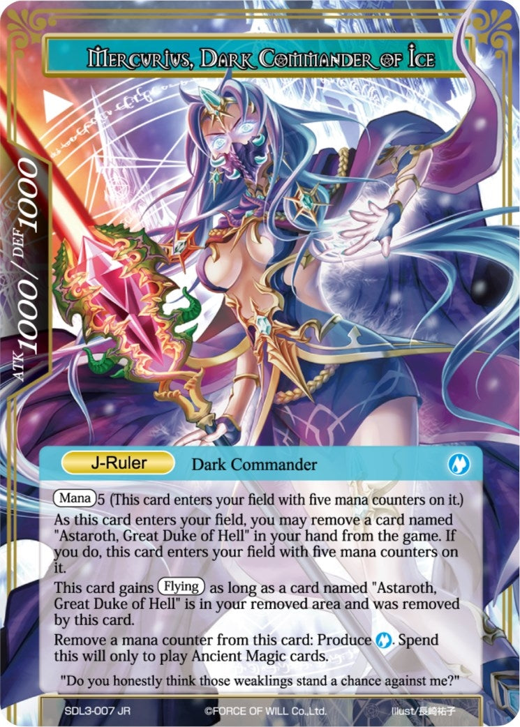 Mercurius Wizard of the Water Star // Mercurius Dark Commander of Ice (3007) [SDL3] - Force of Will Single